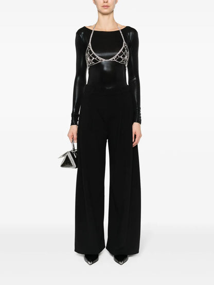Pleat-Detail Palazzo Pants