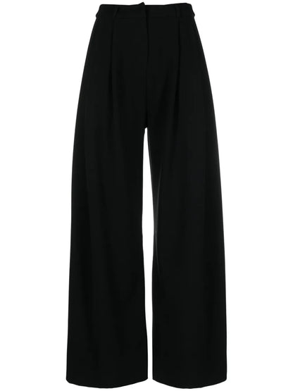 Pleat-Detail Palazzo Pants