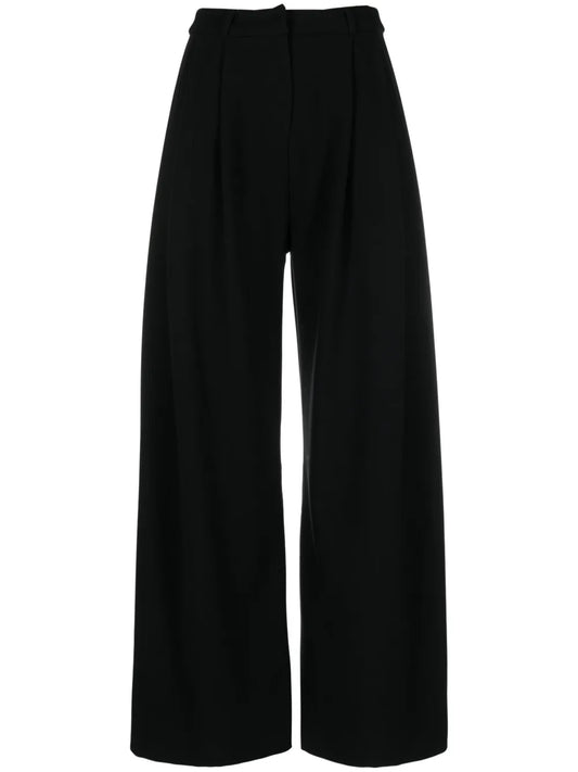 Pleat-Detail Palazzo Pants