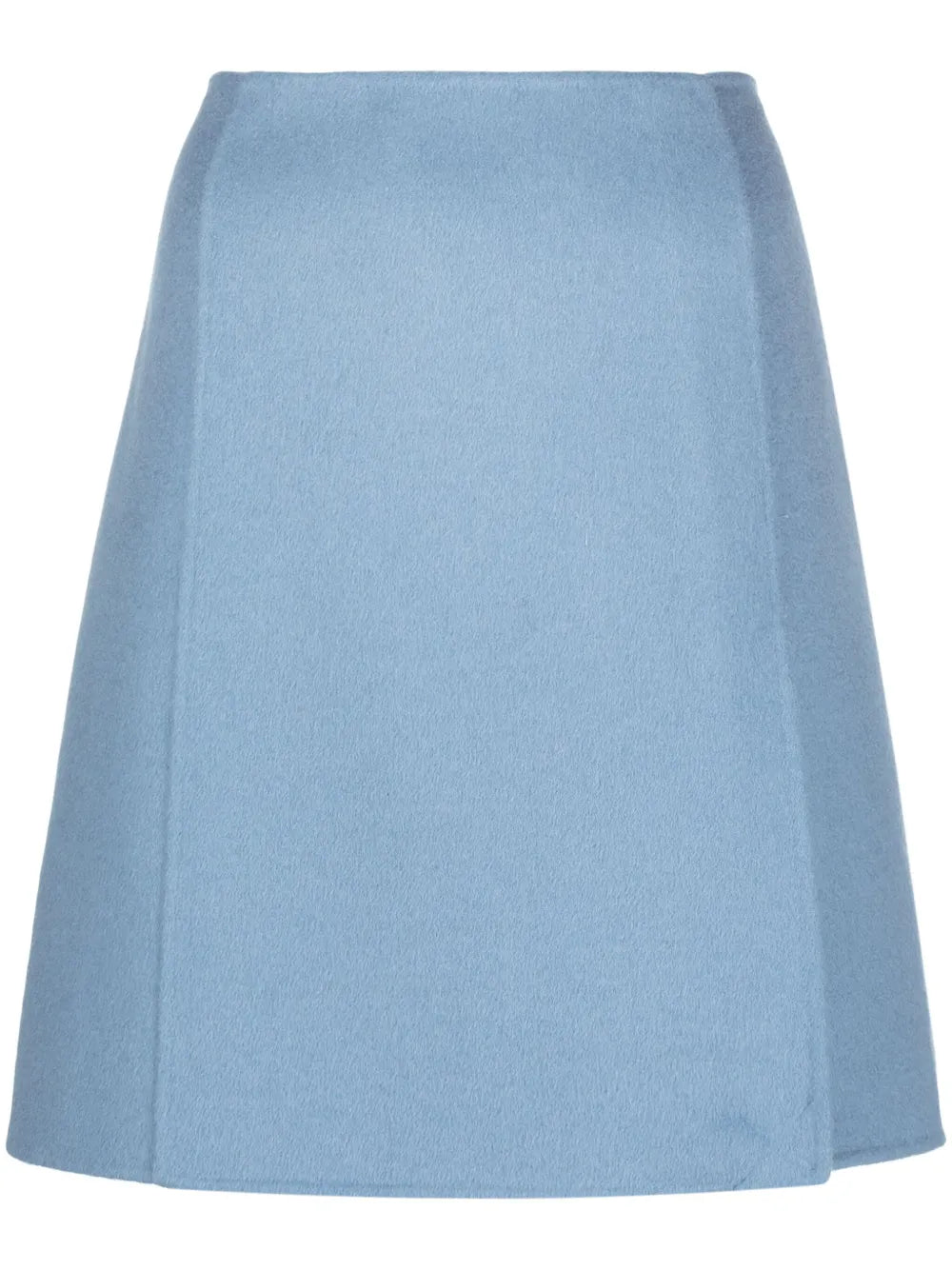 High-Waist Wool Skirt