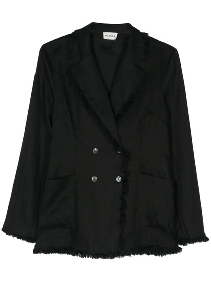 Beach24 Frayed Linen Blazer