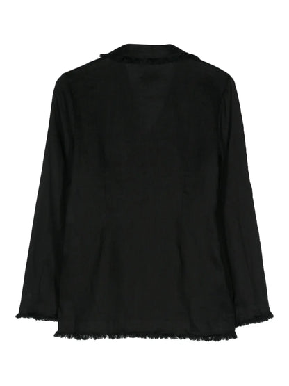 Beach24 Frayed Linen Blazer