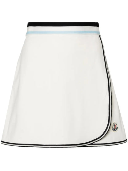 Logo-Appliqué Wrap Tennis Skirt