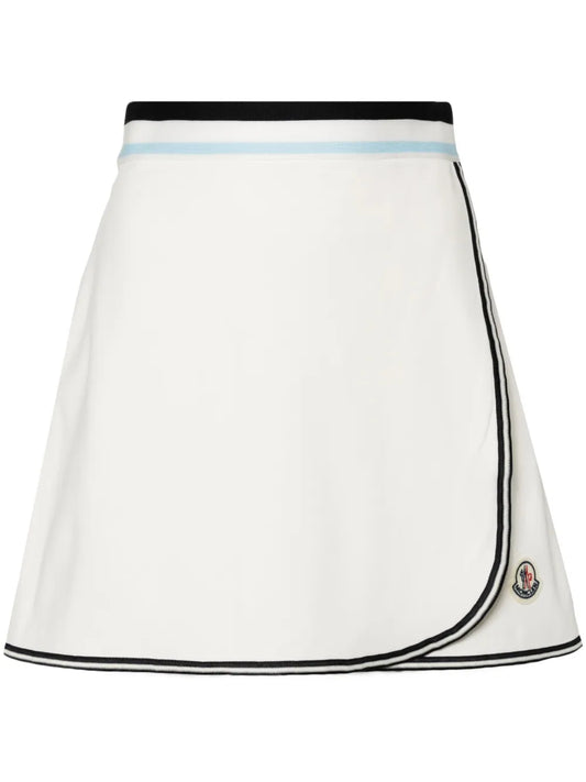 Logo-Appliqué Wrap Tennis Skirt