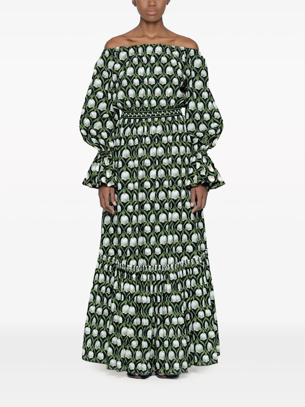 Almendra Perla Embroidered Maxi Dress