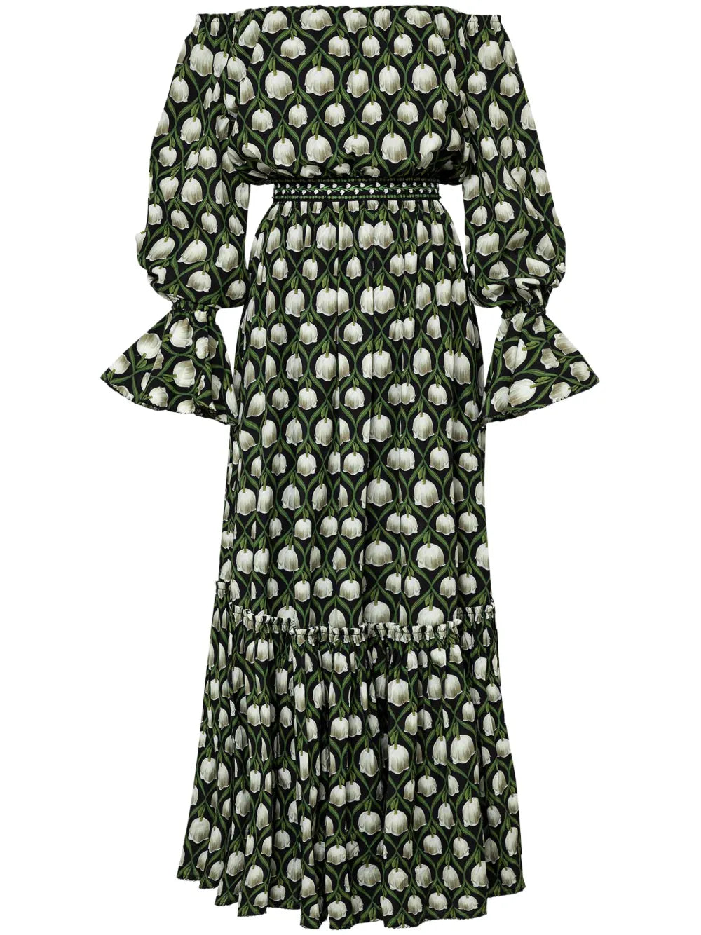 Almendra Perla Embroidered Maxi Dress