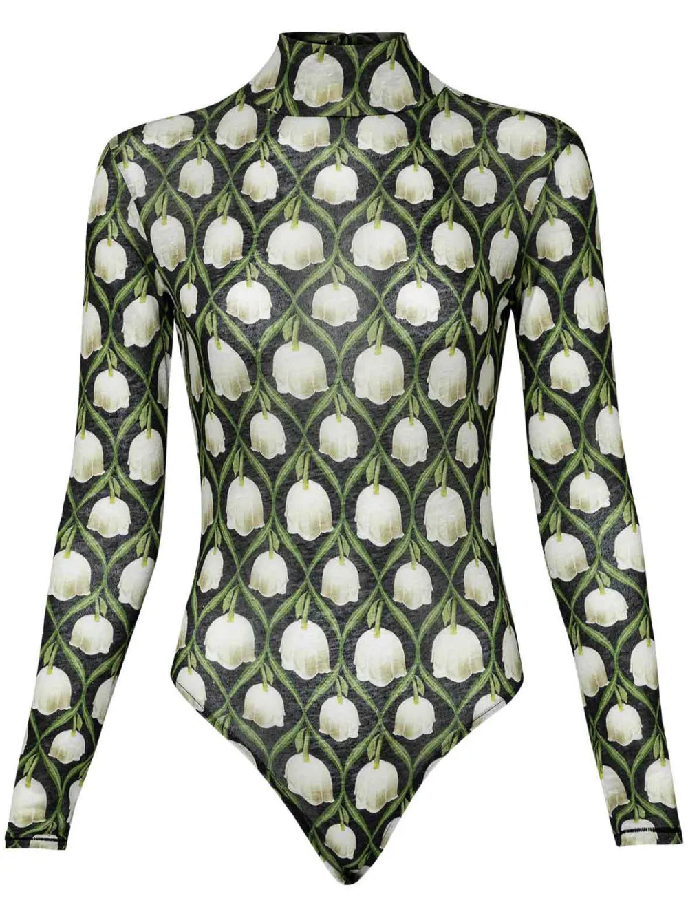 Cayena Perla Floral-Print Bodysuit