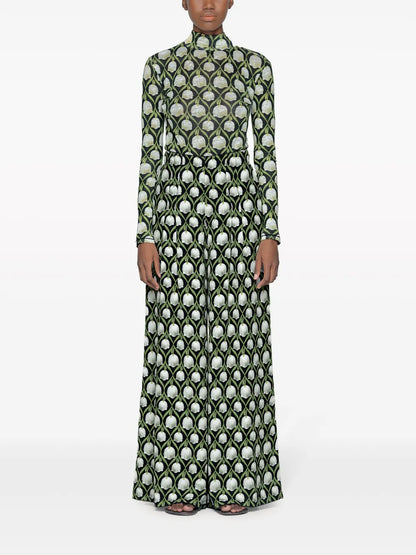 Cayena Perla Floral-Print Bodysuit