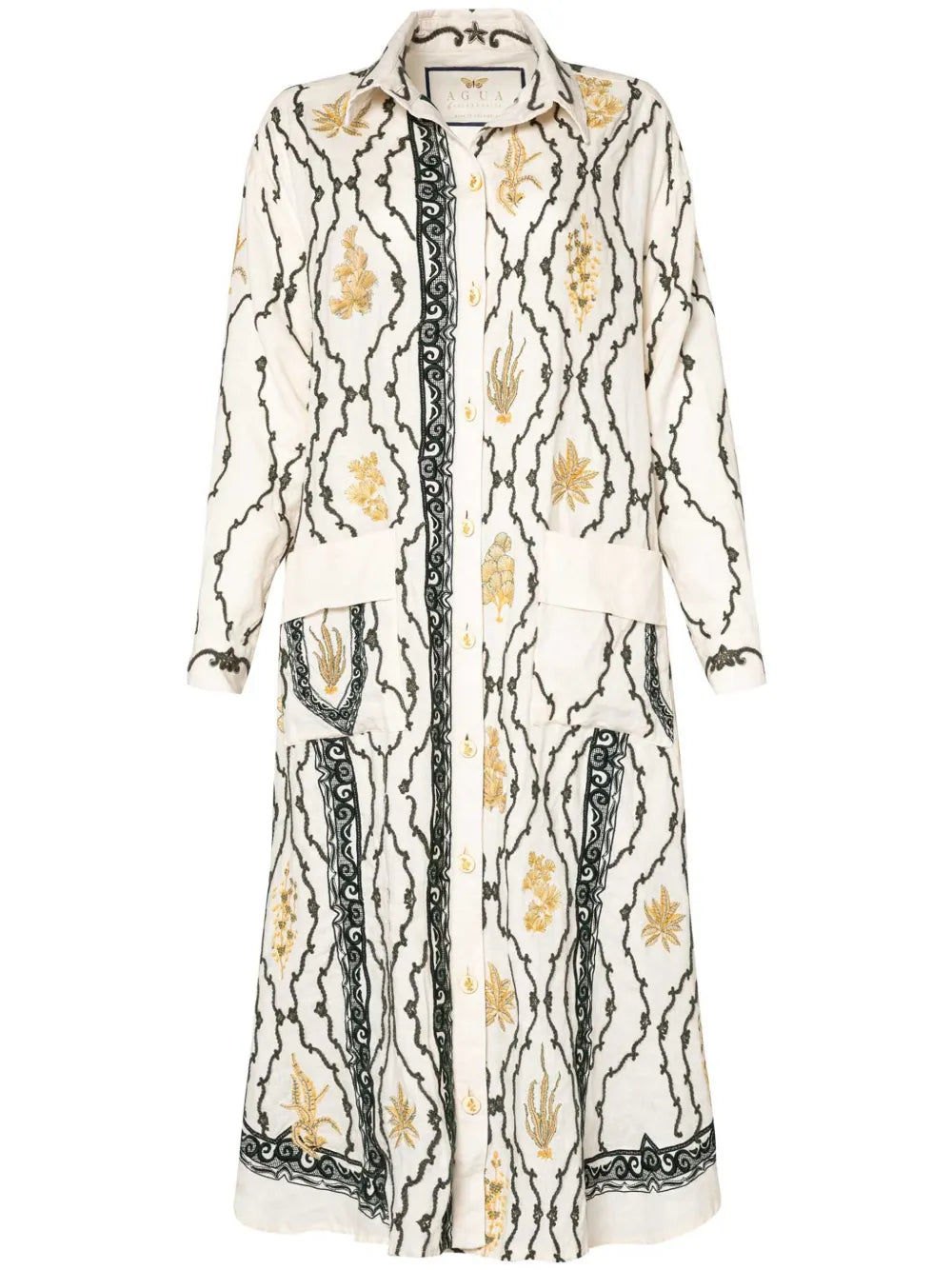 Frida Calado Linen Maxi Shirt