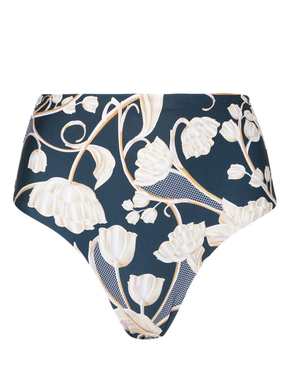 Magenta Perla Floral-Print Bikini Bottoms