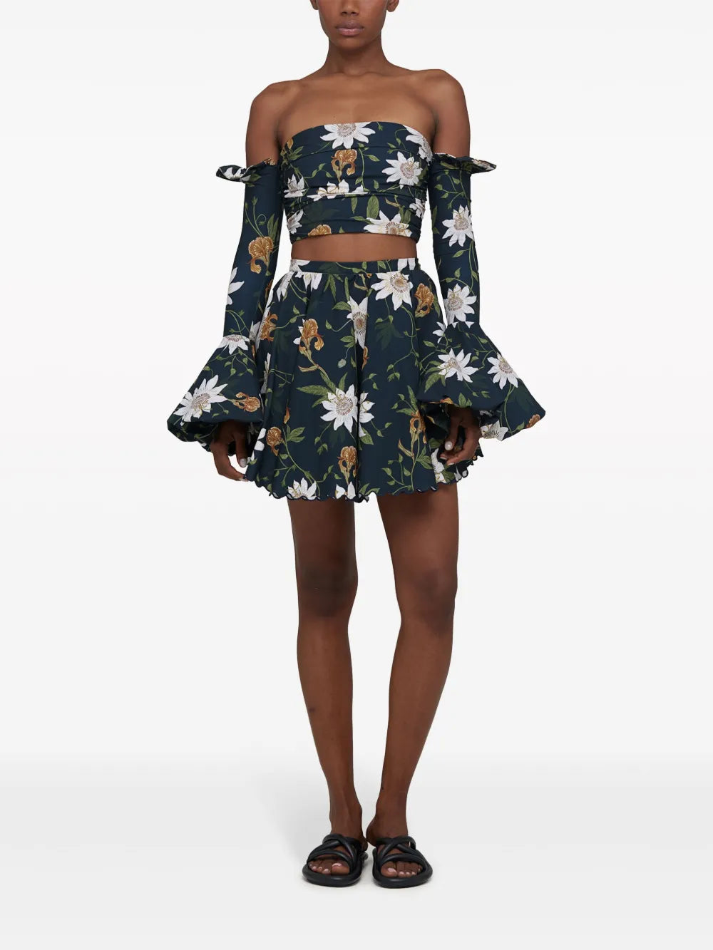 Gracia Pasiflora Floral-Print Top