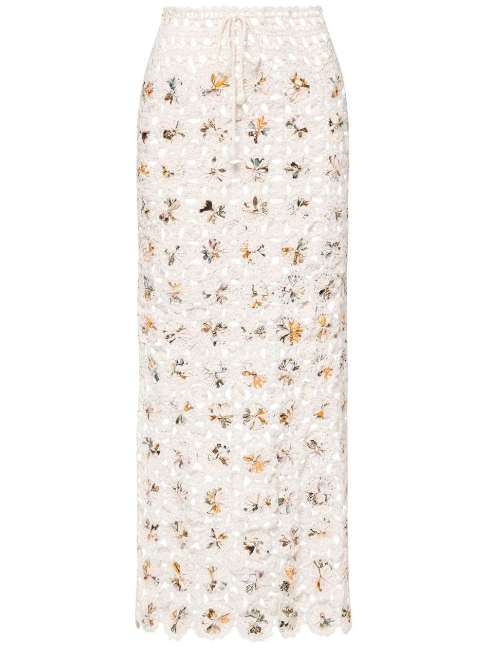 Arroyo Caracola Crochet-Knit Skirt