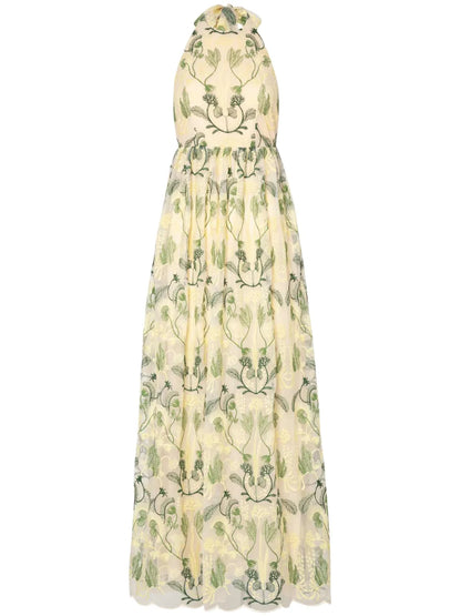 Acanella Habitat Halter Maxi Dress