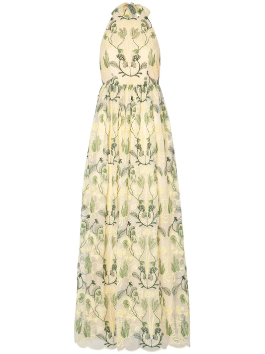 Acanella Habitat Halter Maxi Dress