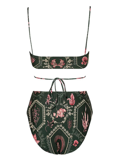 Victoriana Encaje Floral-Print Swimsuit