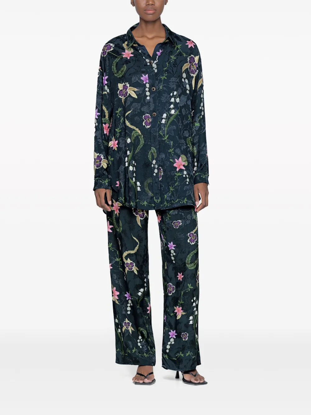Cecilia Tesoro Floral-Print Shirt