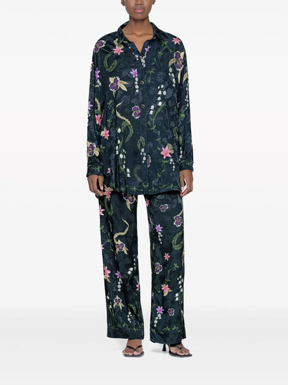 Cecilia Tesoro Floral-Print Shirt