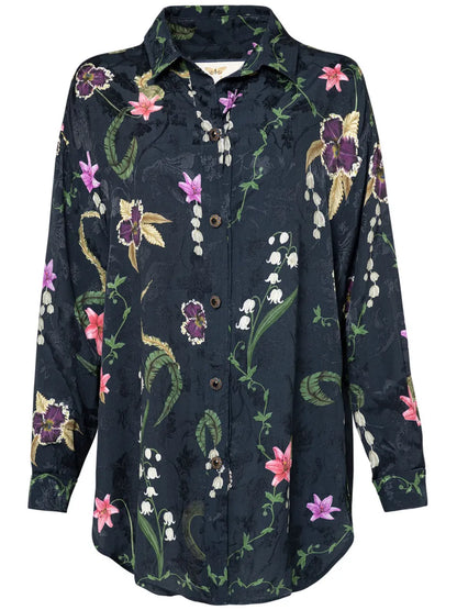 Cecilia Tesoro Floral-Print Shirt