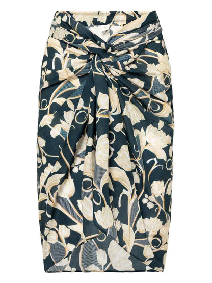 Emelina Perla Floral-Print Pareo