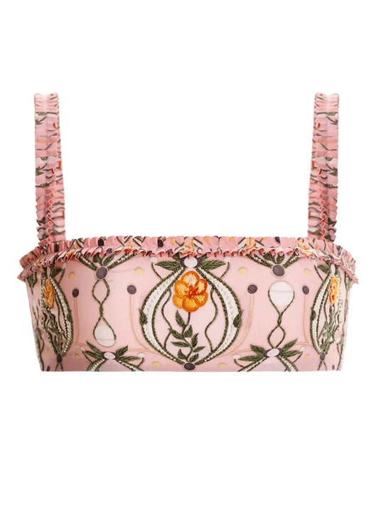 Olmo Lunar Printed Bikini Top