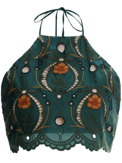 Carlota Embroidered-Design Top