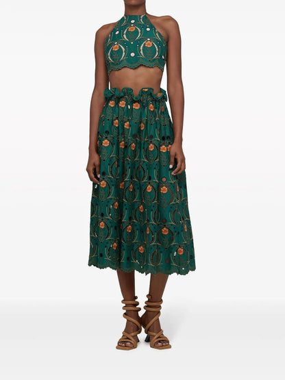 Carlota Embroidered-Design Top