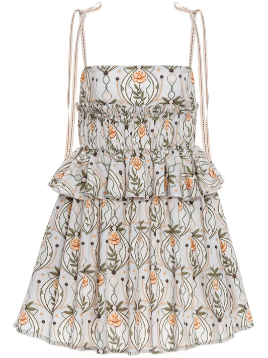 Salvador Lunar Cotton Mini Dress