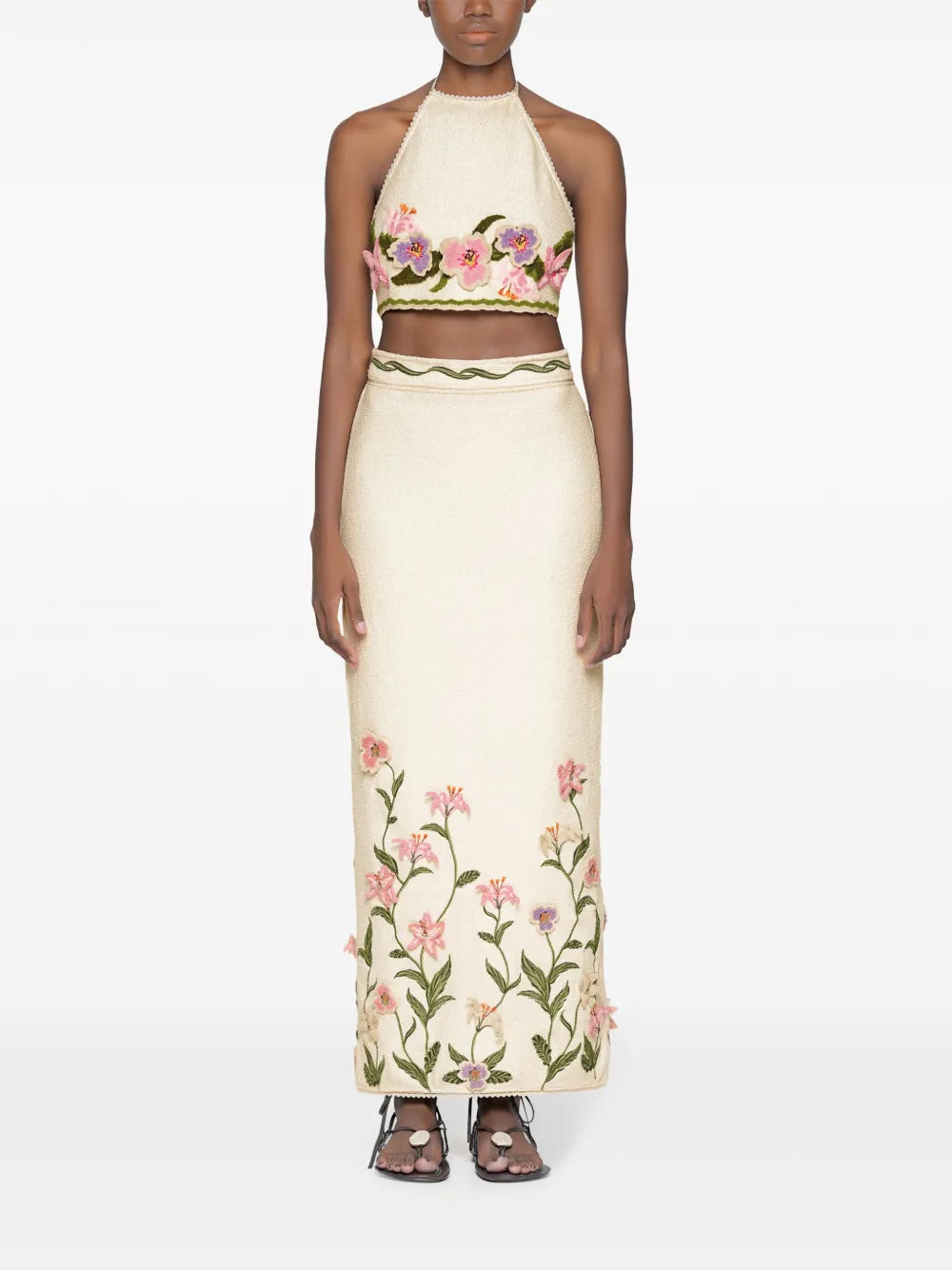 Carlota Pacifico Cotton-Blend Top