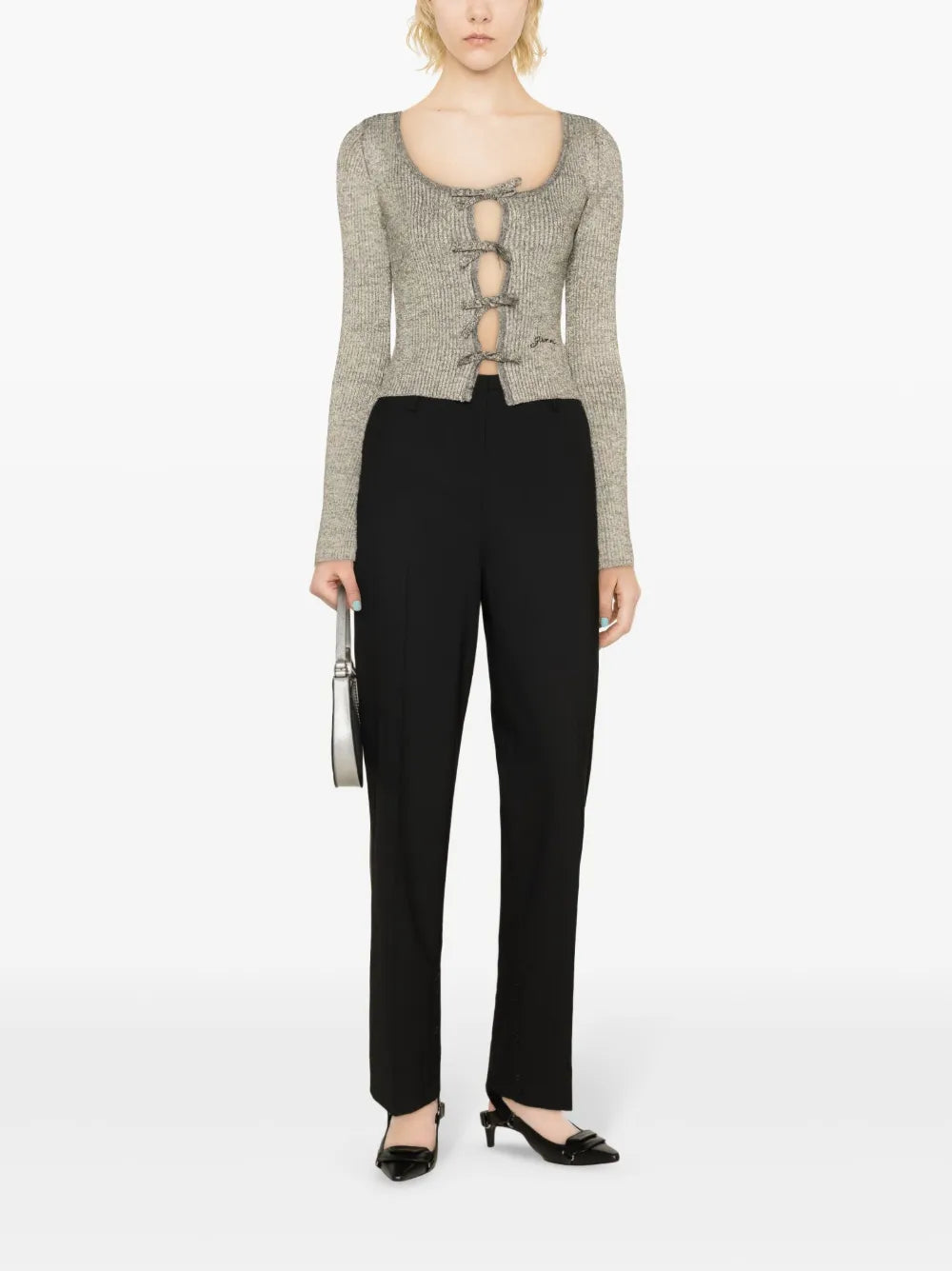 Mid-Rise Tailored Trousers