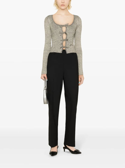 Mid-Rise Tailored Trousers