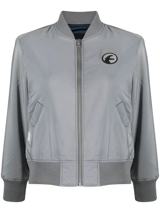 Dino Badge Zip-Up Bomber Jacket