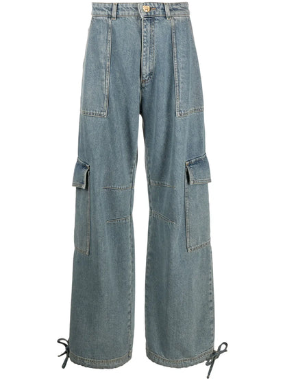 Mid-Rise Wide-Leg Jeans
