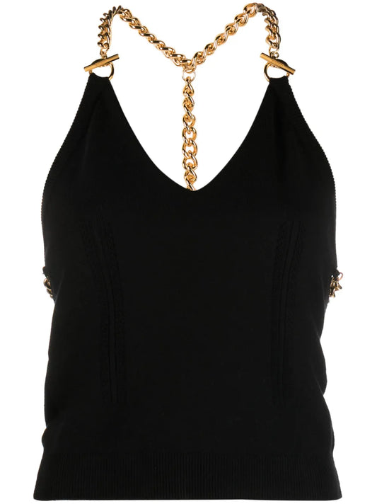Chain-Link Virgin Wool Top