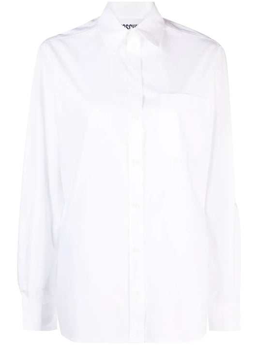 Logo-Print Poplin Shirt