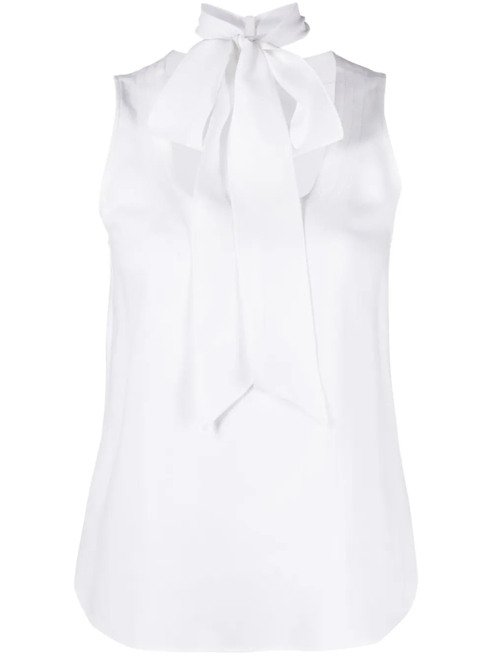 Bow-Detail Sleeveless Blouse