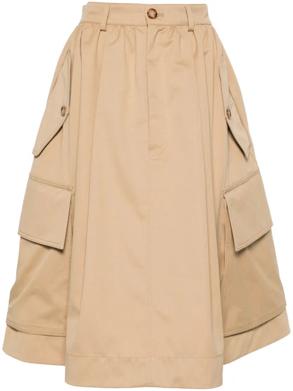 Cotton Cargo Skirt