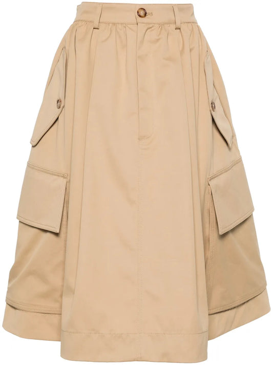 Cotton Cargo Skirt