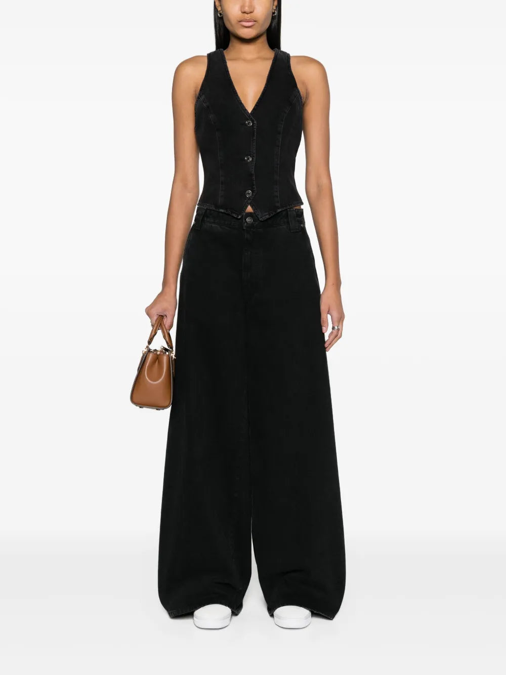 Heller Button-Up Denim Waistcoat