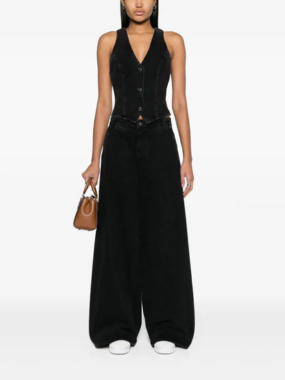 Heller Button-Up Denim Waistcoat