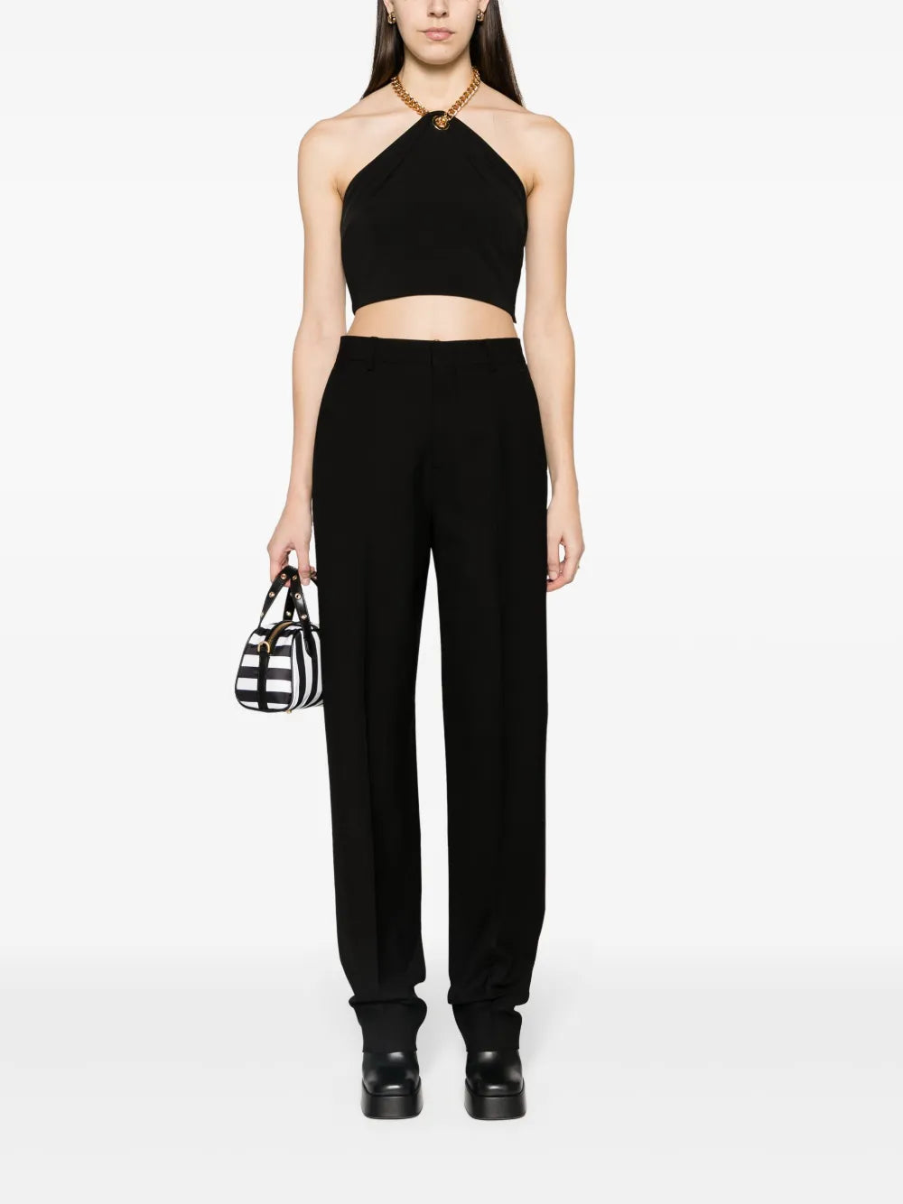Straight-Leg Tailored Trousers