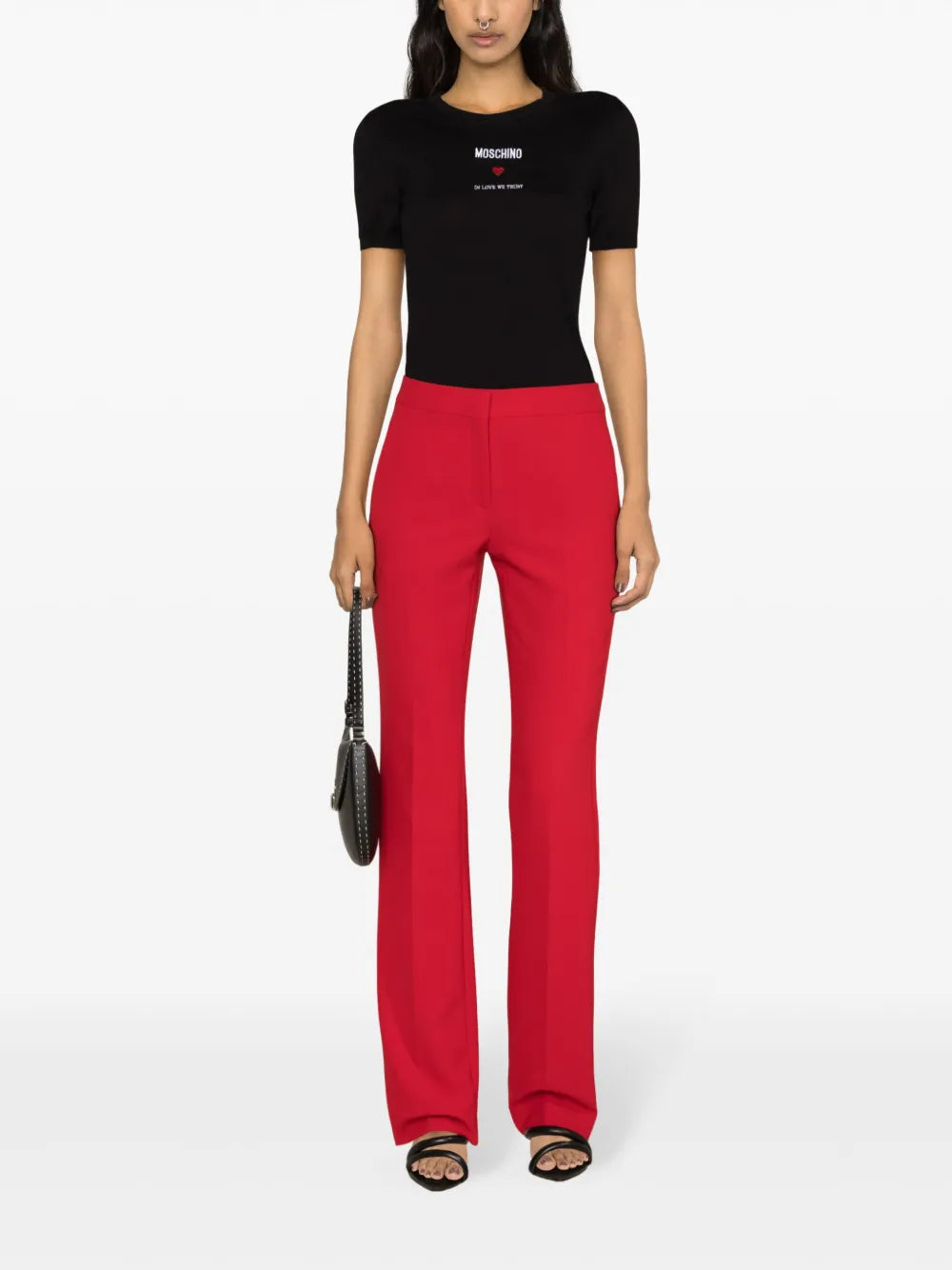 Logo-Embroidered Cotton Knitted Top