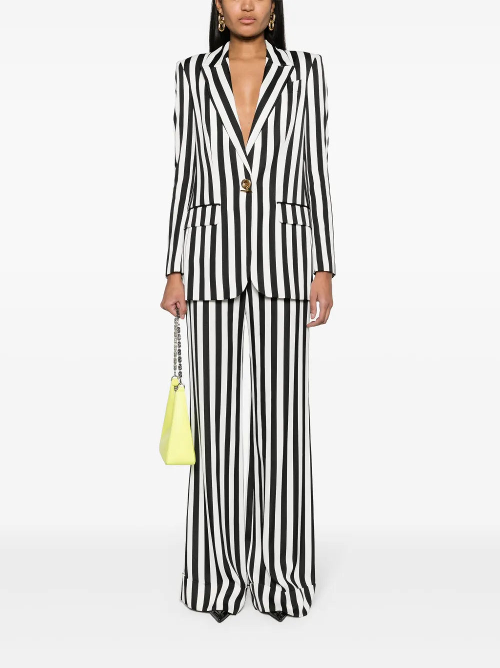 Striped Satin Blazer