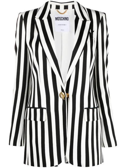 Striped Satin Blazer