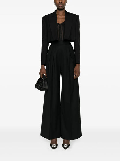 Open-Front Cropped Blazer