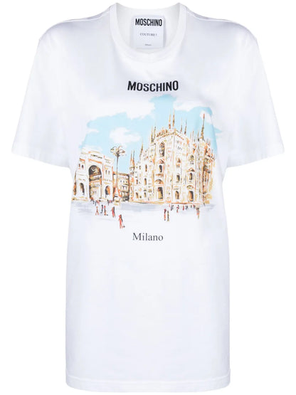 Illustration-Print Organic Cotton T-Shirt