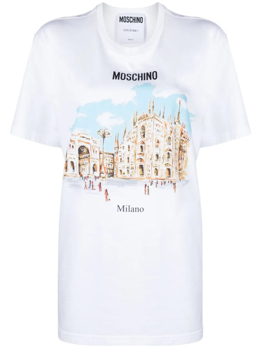 Illustration-Print Organic Cotton T-Shirt