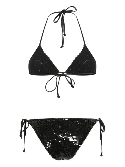 Sequinned Bikini Set