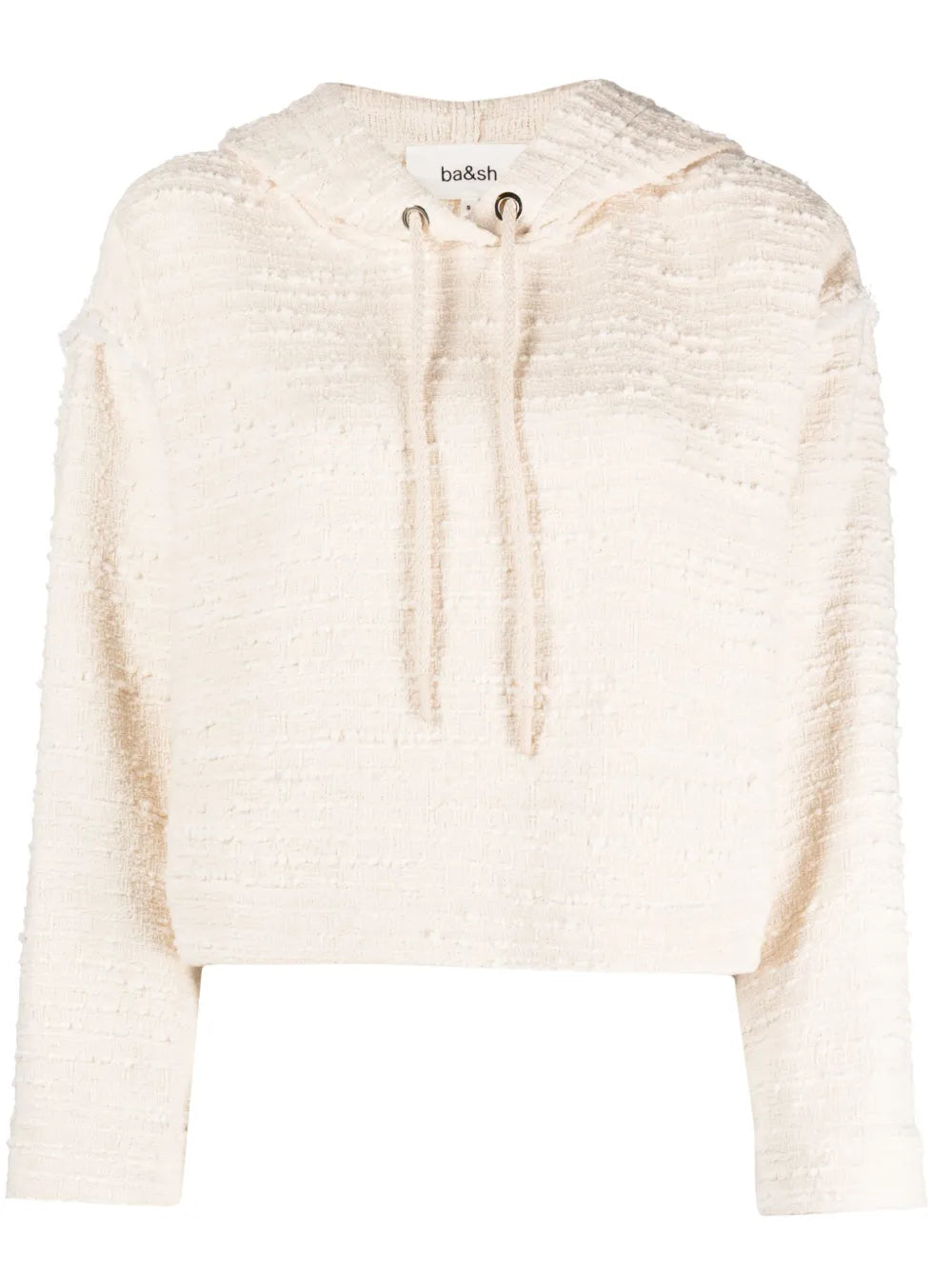 Ado Bouclé Cropped Hoodie