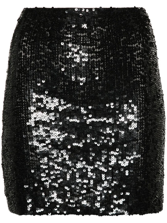 Sequin-Embellished Mini Skirt