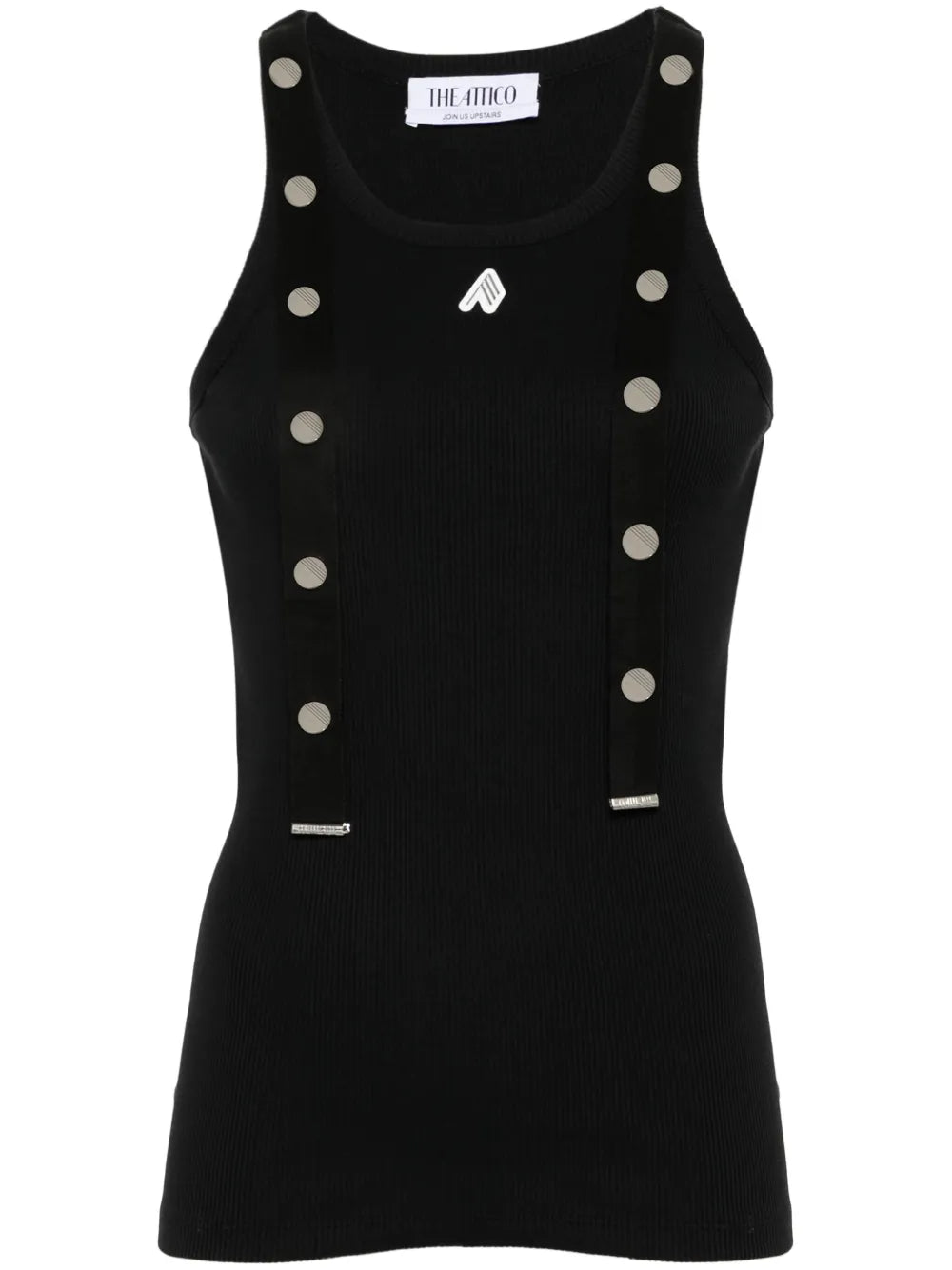 Logo-Appliqué Ribbed Tank Top